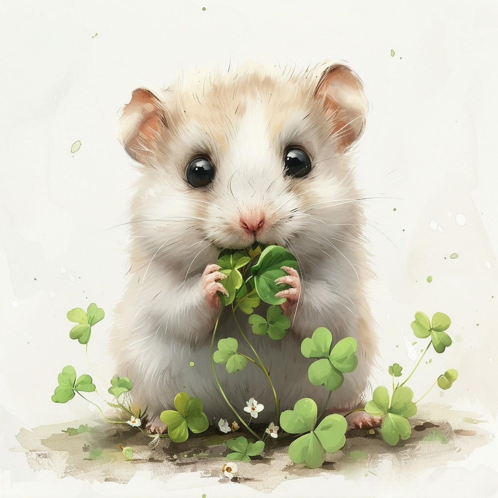 Clover Hamster Diamond Art Kit