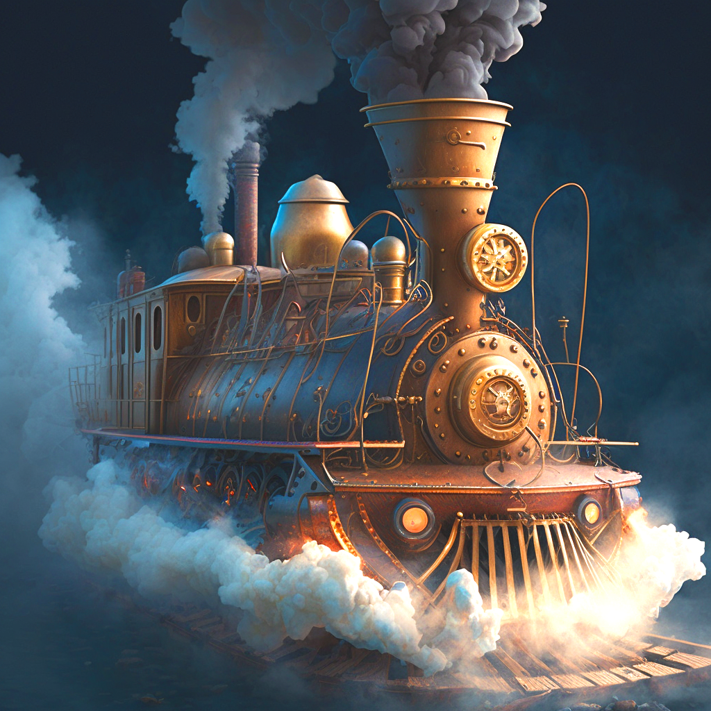 Steam Train Diamond Art Kit
