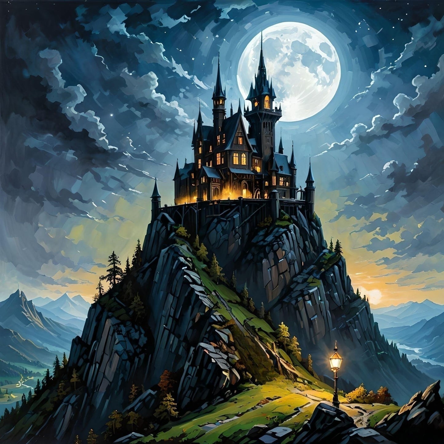 Gothic Castle Diamond Art Kit