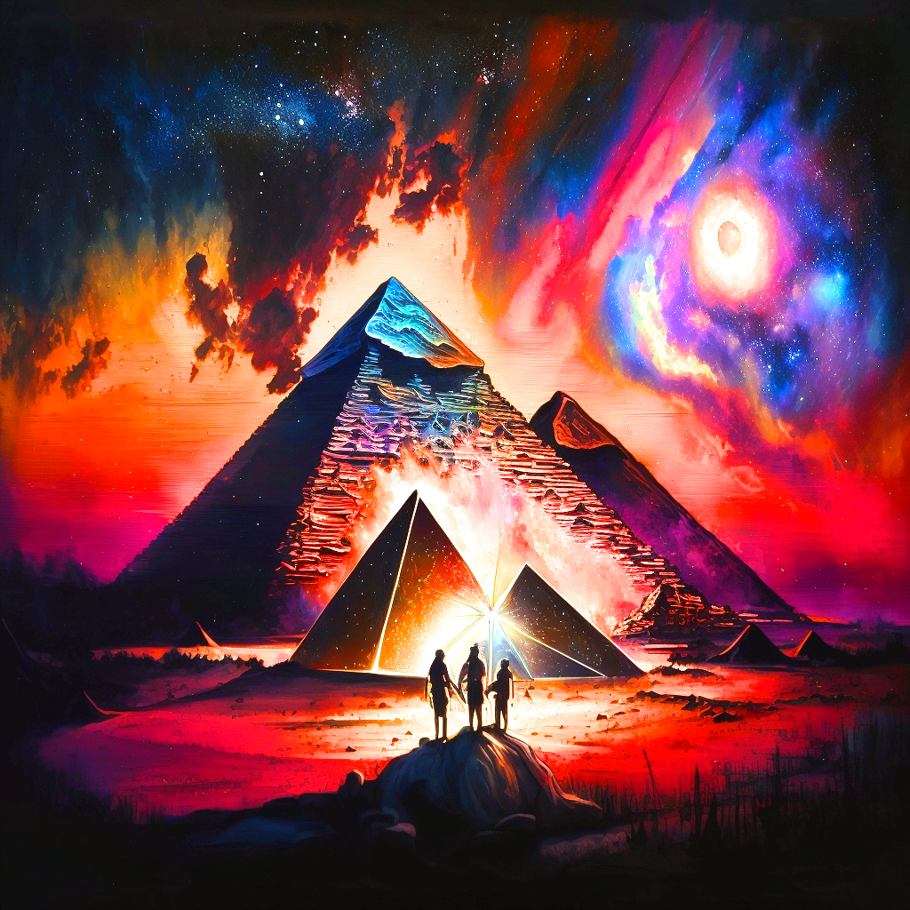 Galaxy Pyramids Diamond Art Kit