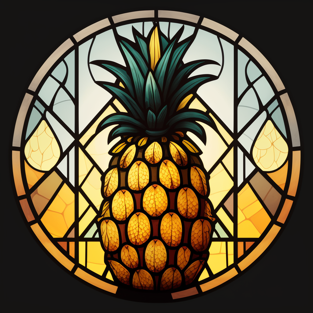 Abstract Pineapple Circle Diamond Art Kit