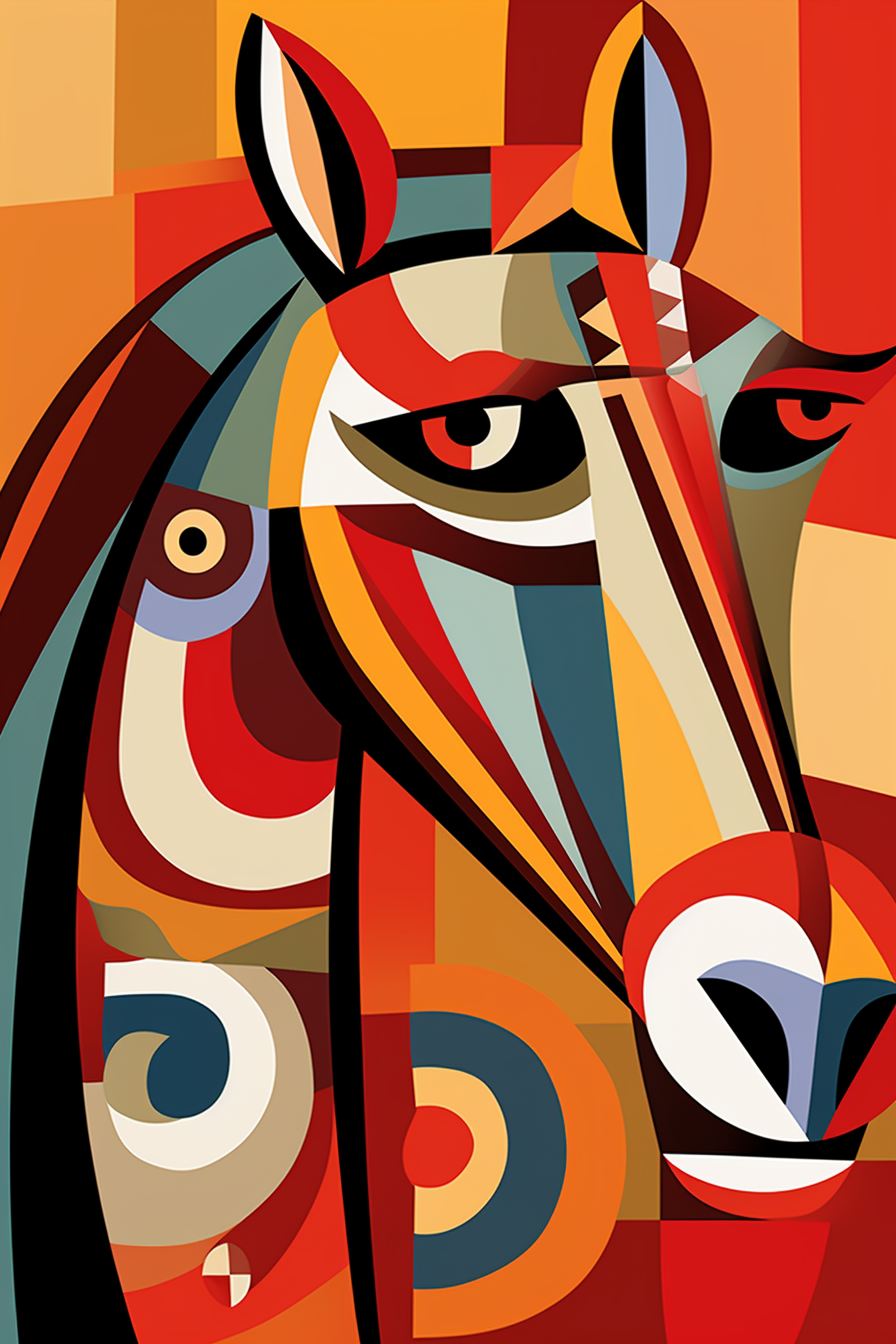 Abstract Shape Horsehead Diamond Art Kit