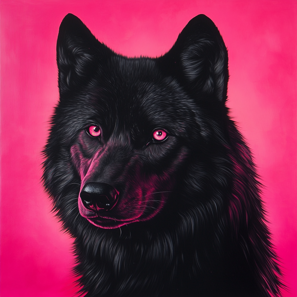 Pinkeye Wolf Diamond Art Kit