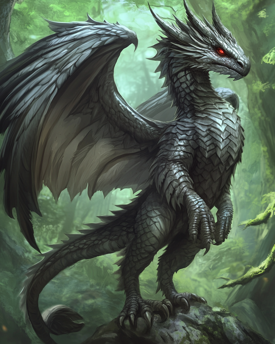 Green Forest Dragon Diamond Art Kit