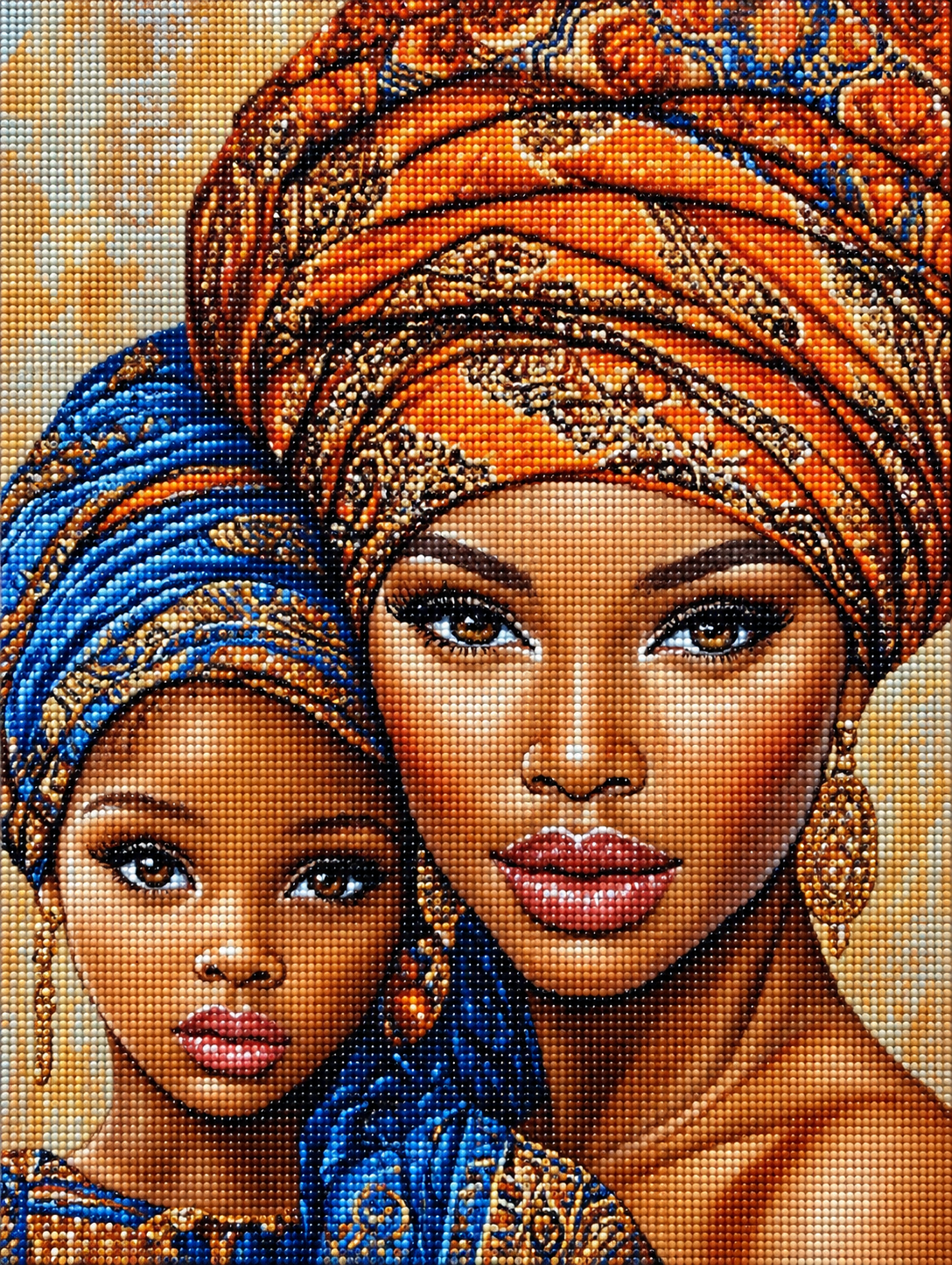 Headdress Mother And Daughter Diamond Art Kit
