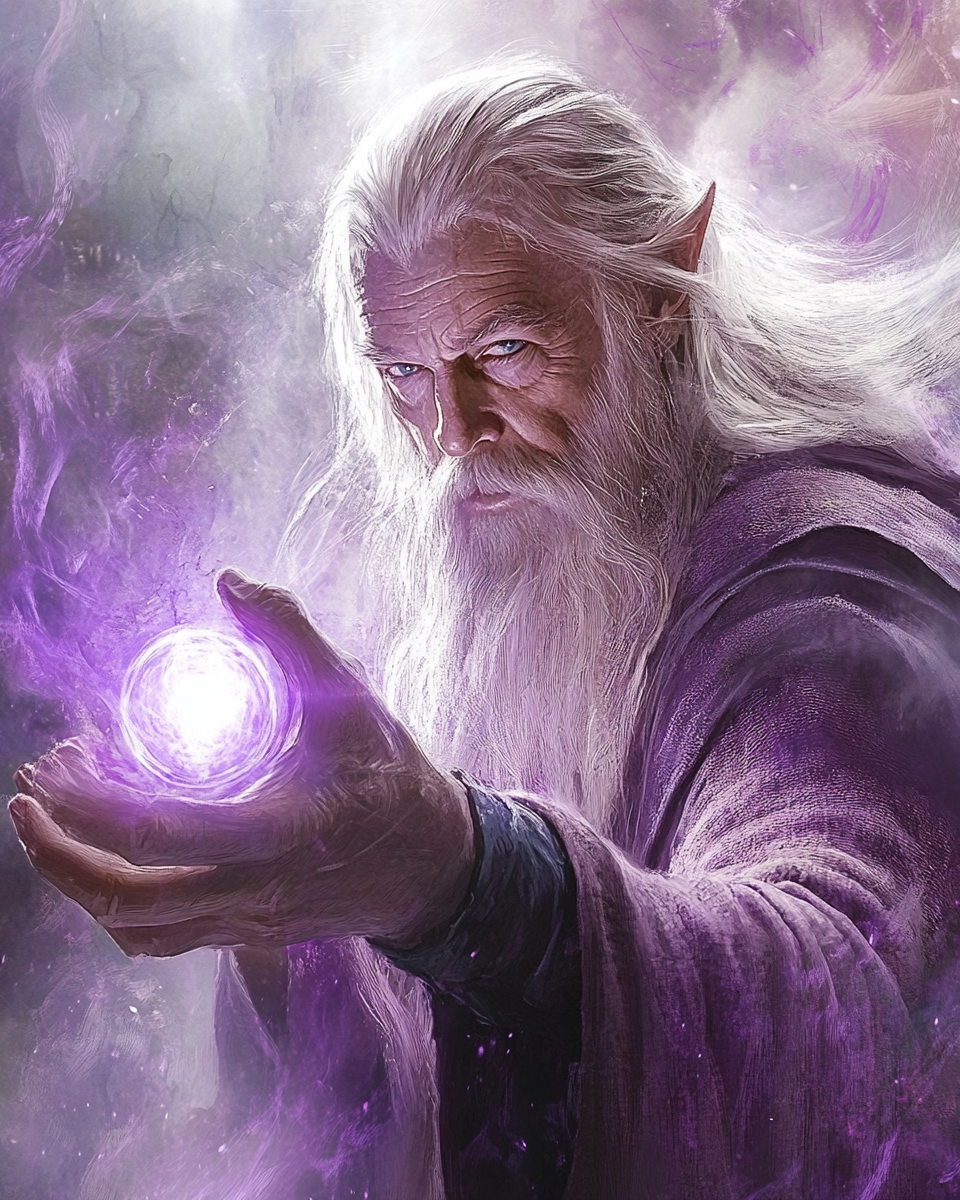 Old Wizard and Orb Diamond Art Kit