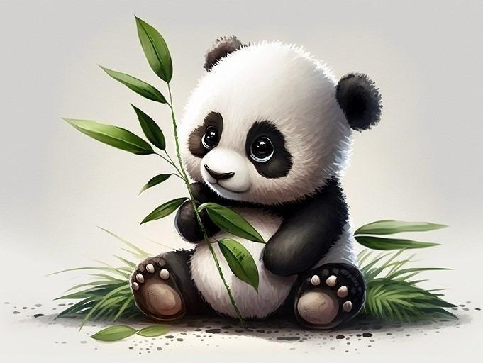 Panda Baby Diamond Art Kit