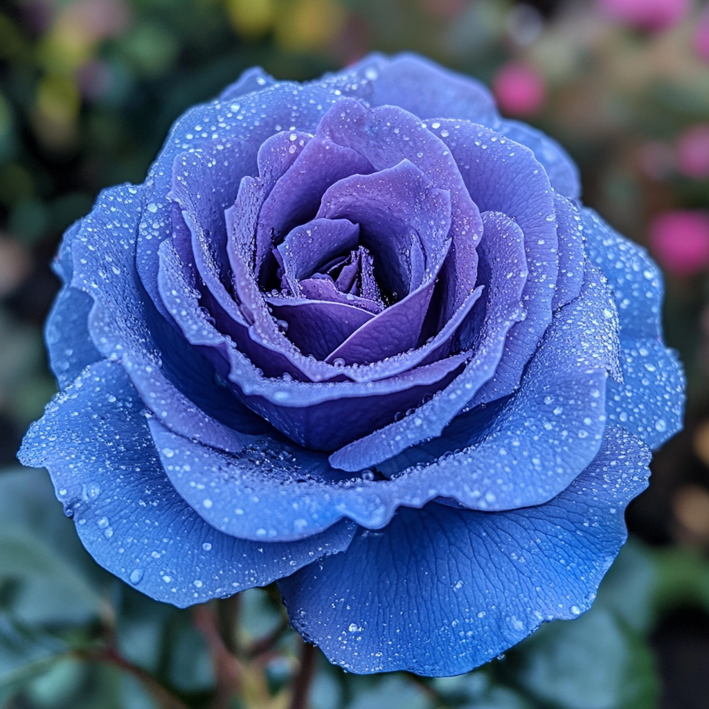 Purple and Blue Rose Diamond Art Kit