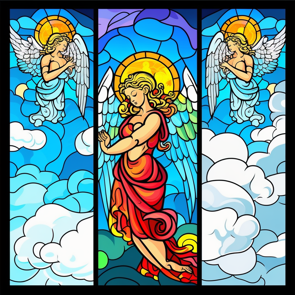 Three Angel Panel Diamond Art Kit