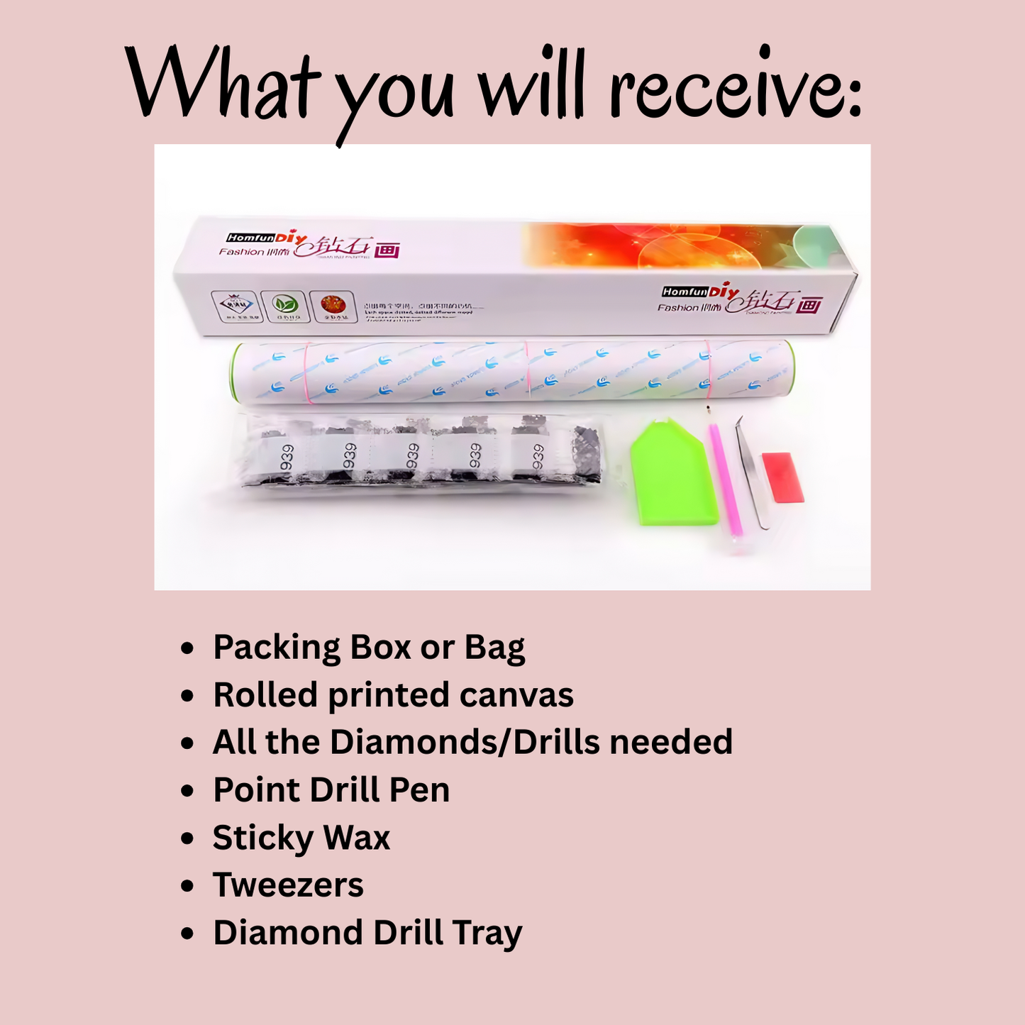 Mouse and Rose Diamond Art Kit