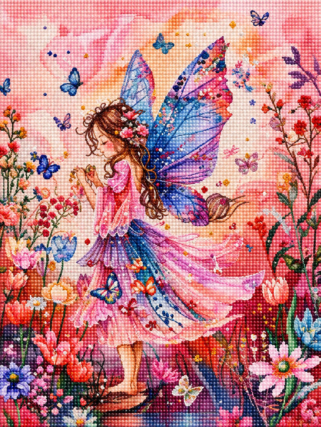 Butterfly Fairy Garden Diamond Art Kit