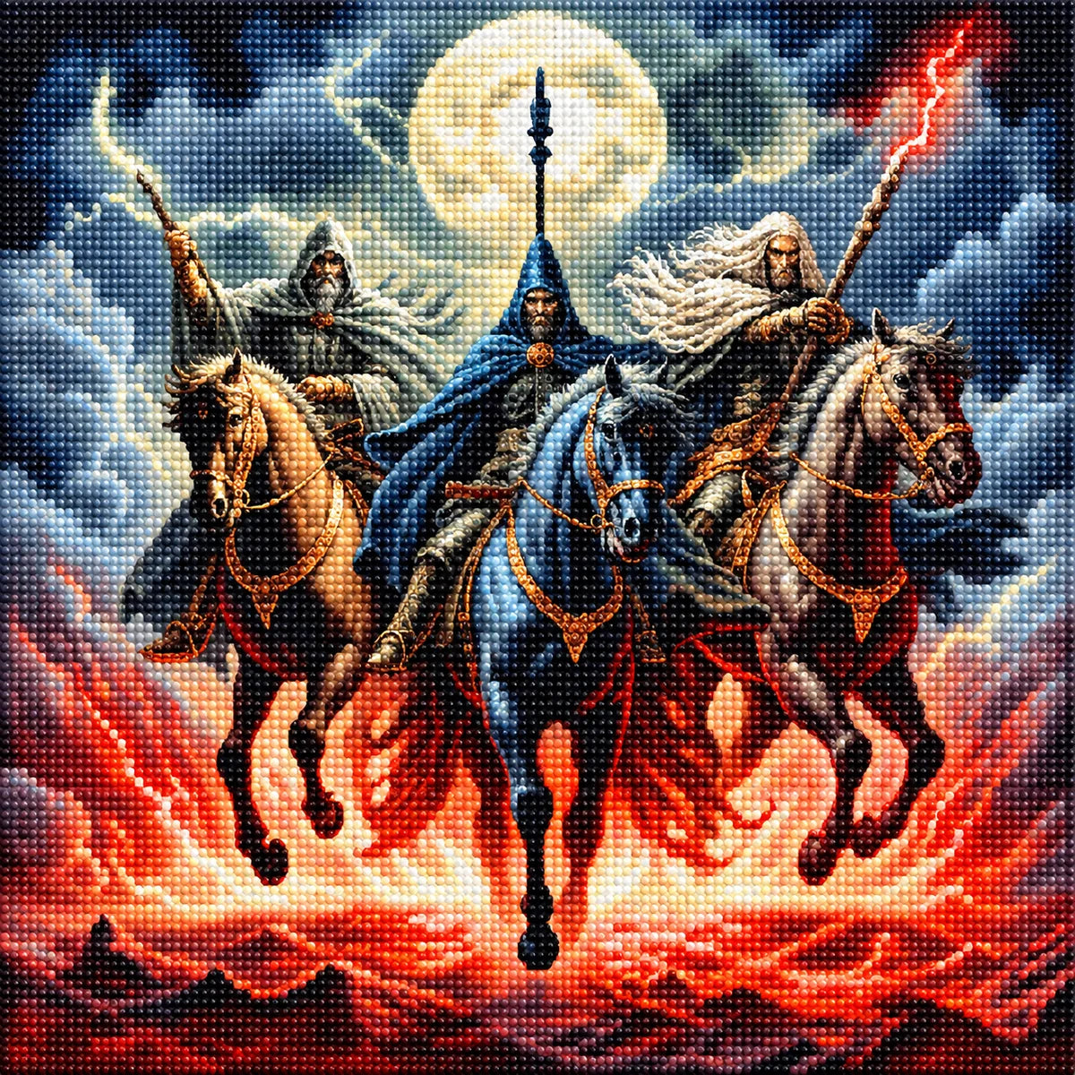 Three Hooded Horseman Diamond Art Kit