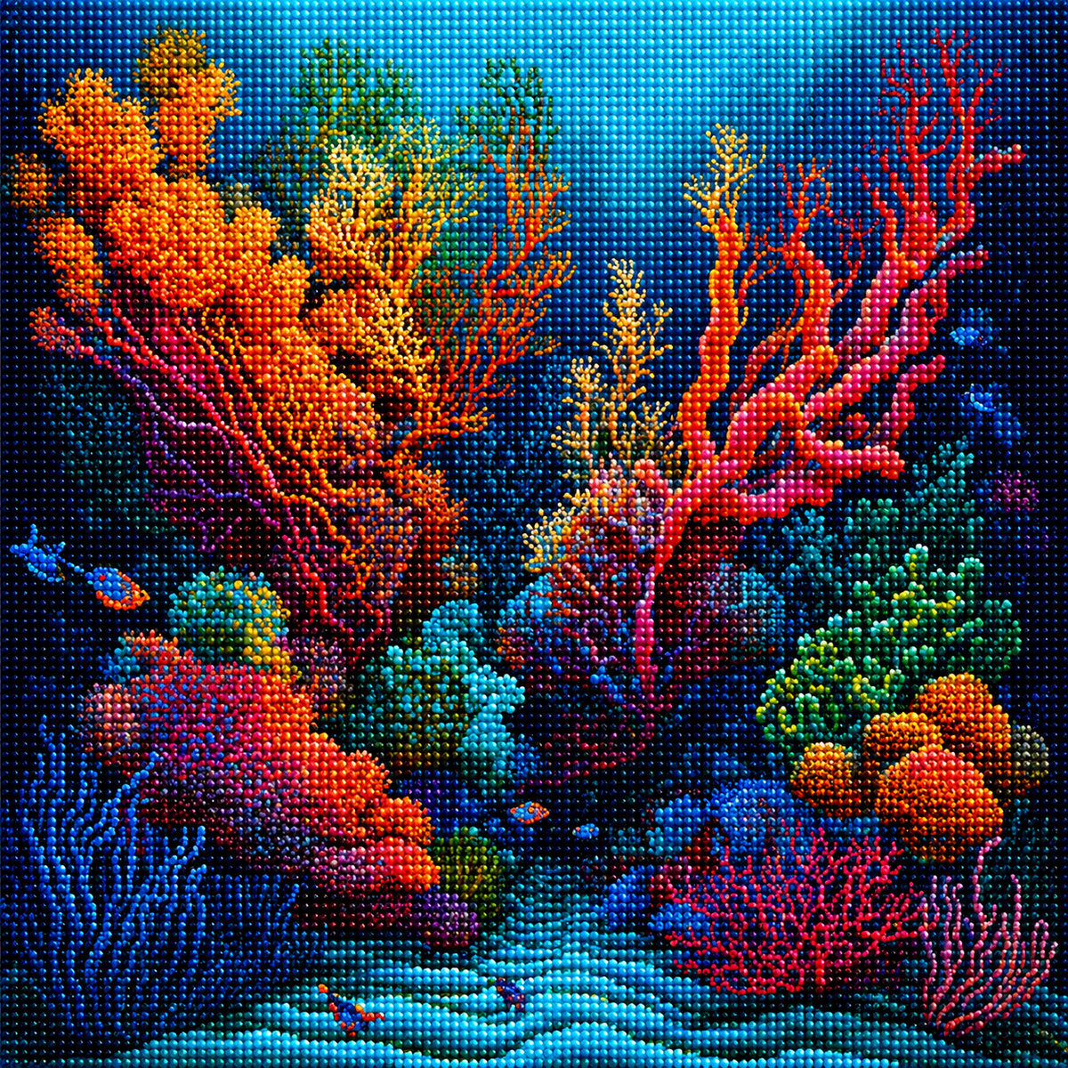 Coral Reef Diamond Art Kit — diamond art kit canvas