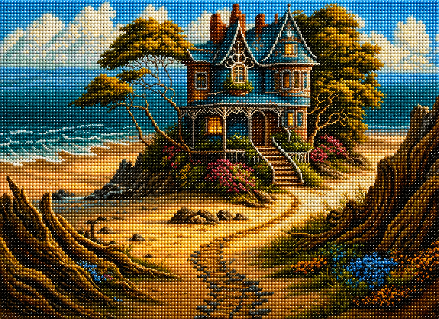 House By The Sea Diamond Art Kit