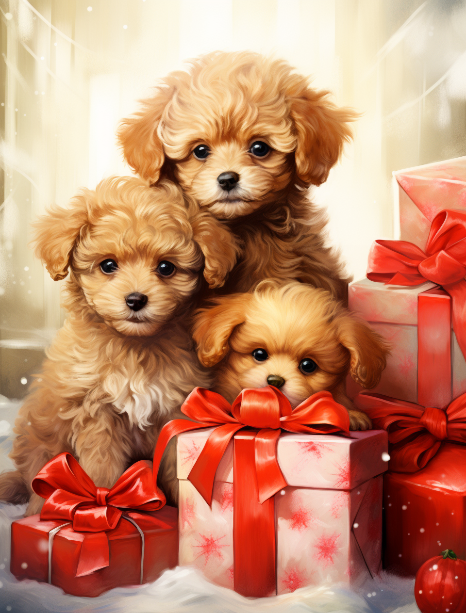Presents and Poodles Diamond Art Kit