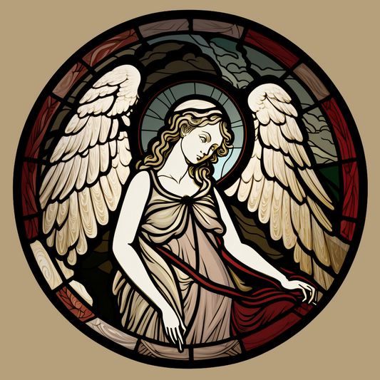 Abstract Angel Circle Diamond Art Kit