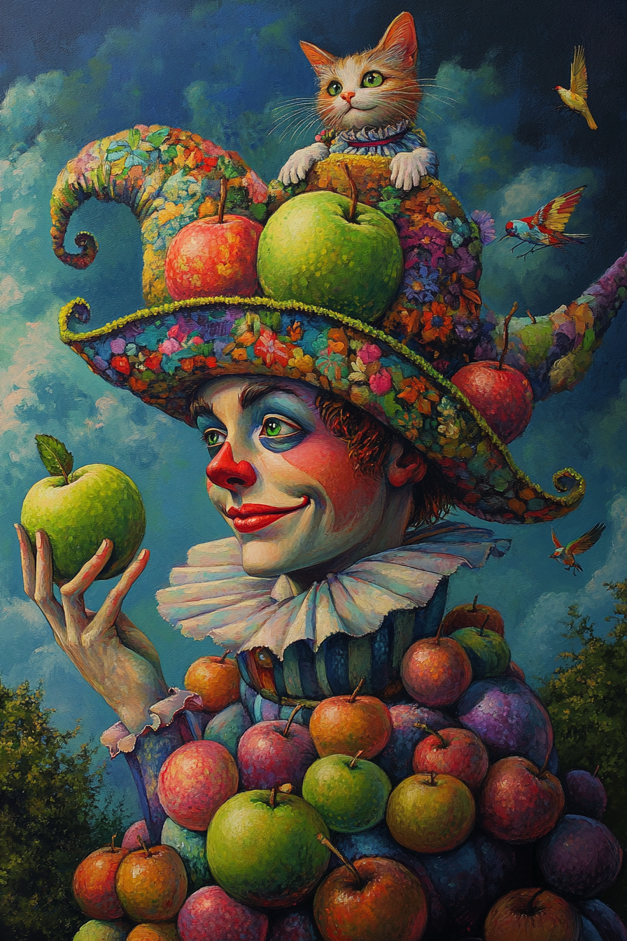 Abstract Apple Jester Diamond Art Kit