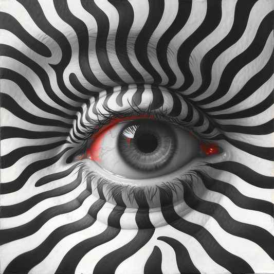 Abstract Art Black and White Eye Diamond Art Kit
