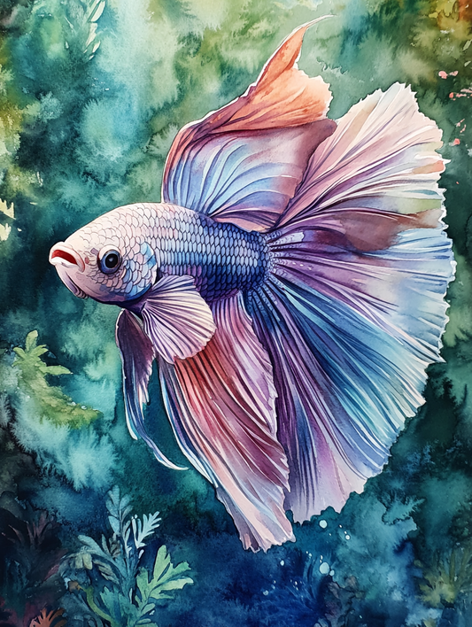 Abstract Background Betta Diamond Art Kit