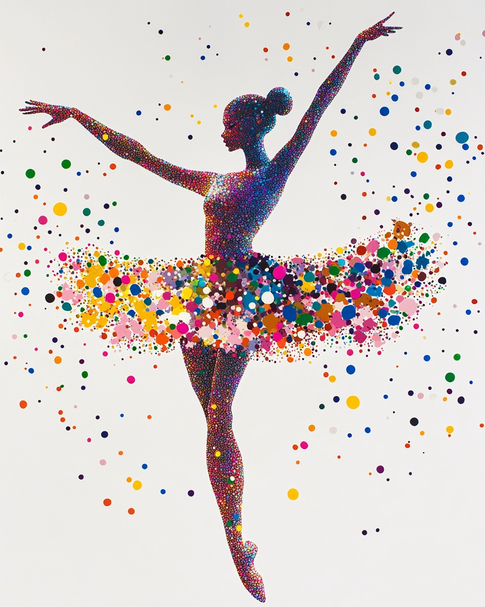 Abstract Ballet Dancer Diamond Art Kit