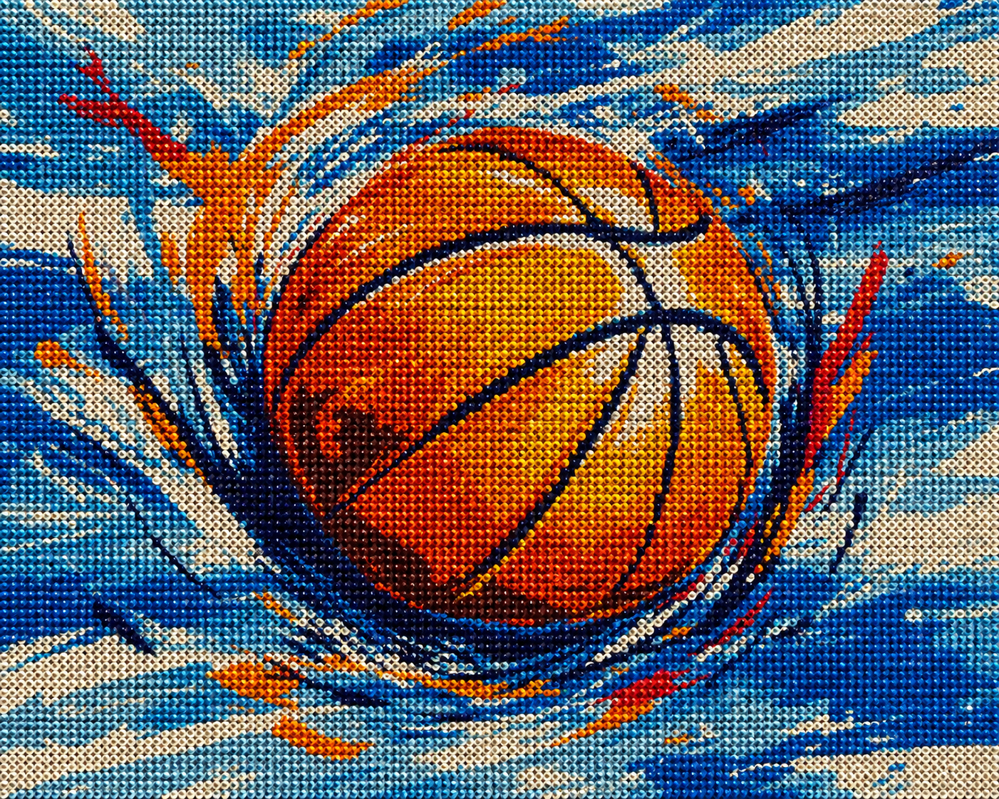 Abstract Basketball Diamond Art Kit