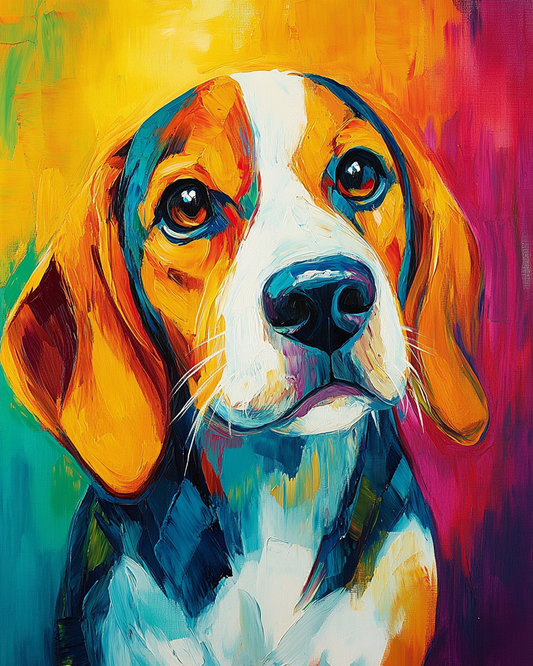Abstract Beagle Diamond Art Kit