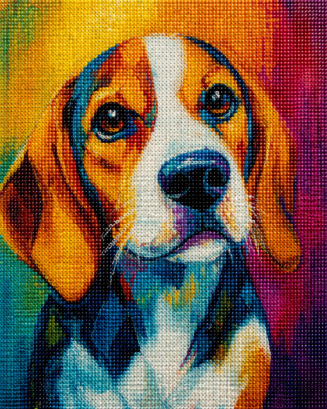 Abstract Beagle Diamond Art Kit