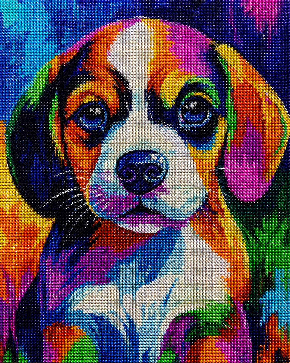 Abstract Beagle Puppy Diamond Art Kit
