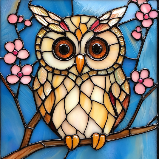 Abstract Big Eye Owl Diamond Art Kit