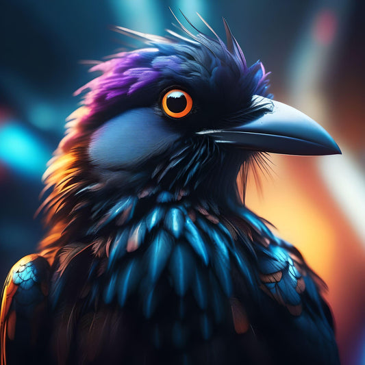 Abstract Black Bird Diamond Art Kit