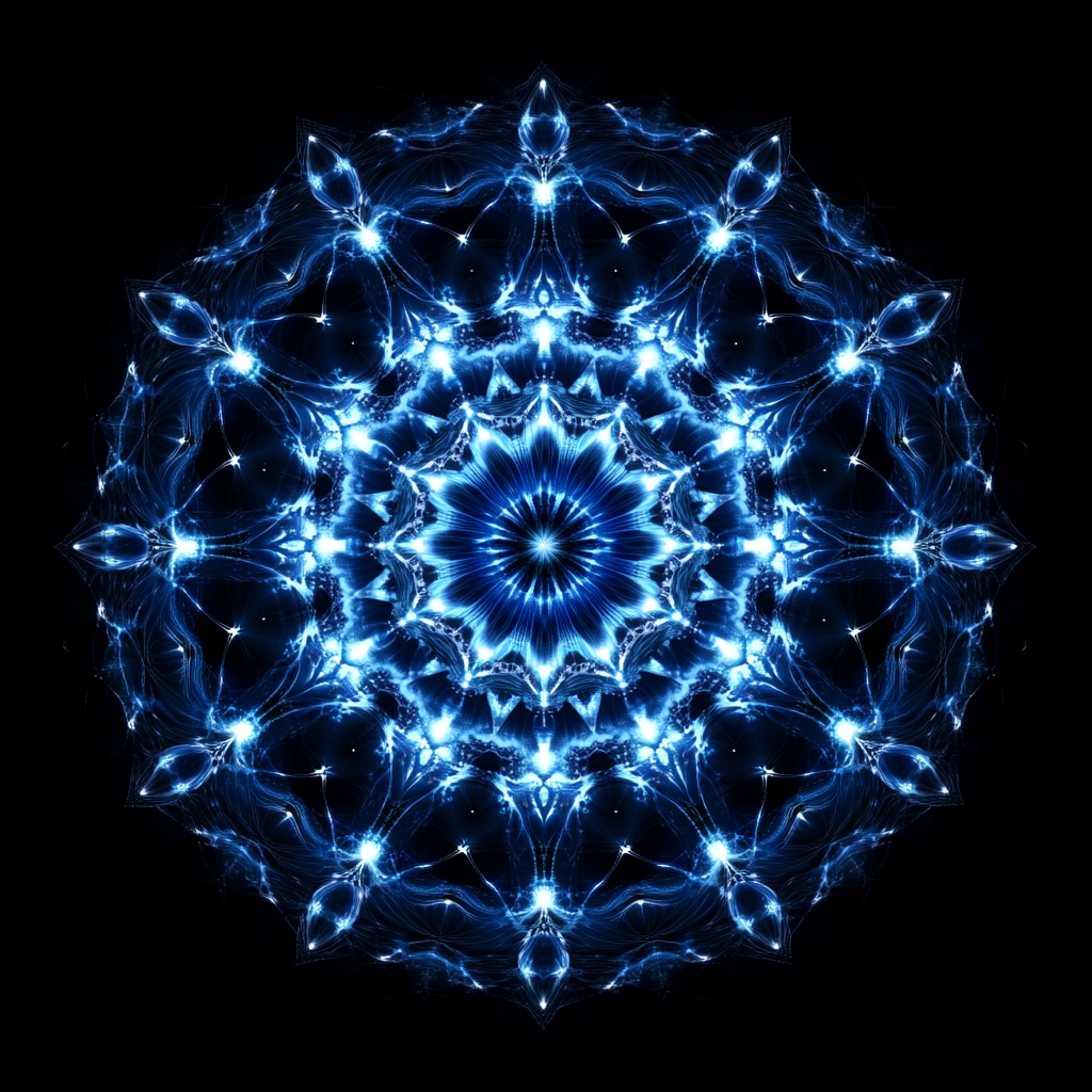 Abstract Blue Burst Diamond Art Kit