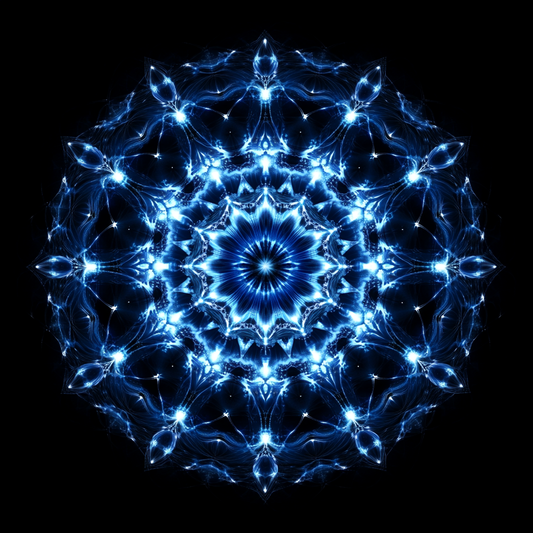 Abstract Blue Burst Diamond Art Kit
