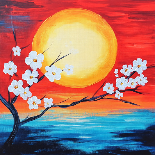 Abstract Branches in the Sun Diamond Art Kit
