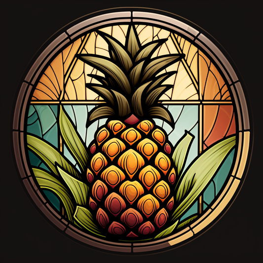 Abstract Circle Pineapple Diamond Art Kit