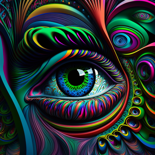 Abstract Colorful Eye Diamond Art Kit