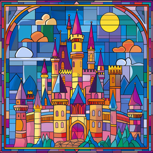 Abstract Colorful Kingdom Diamond Art Kit