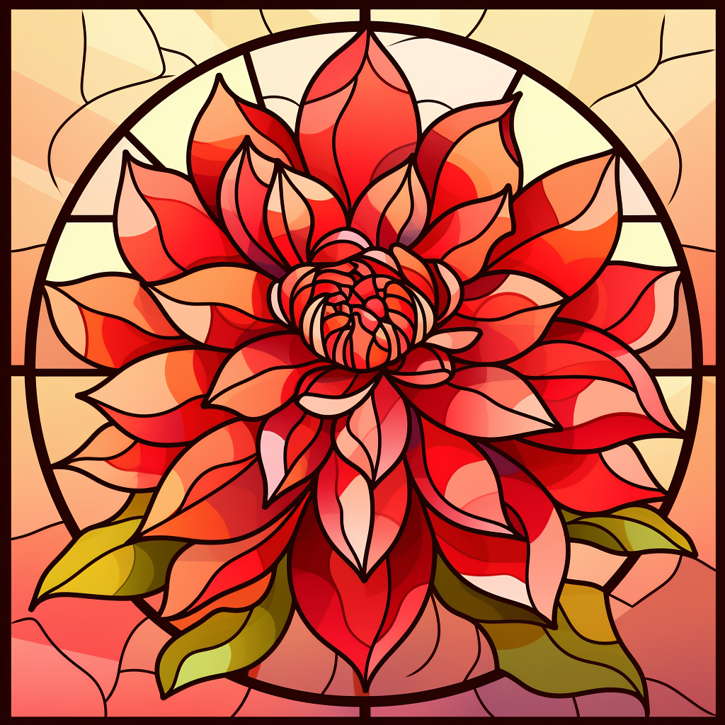 Abstract Dahlia Diamond Art Kit
