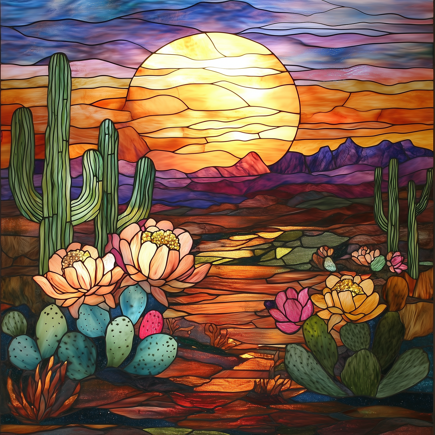 Abstract Desert Sunset Diamond Art Kit