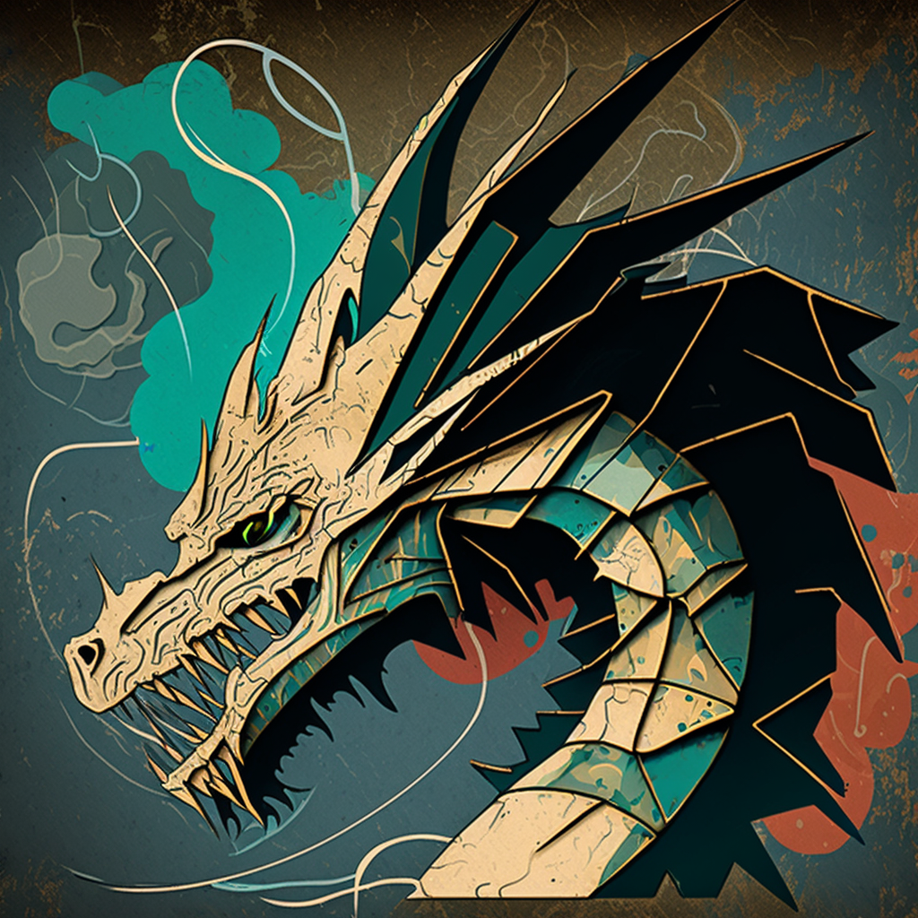 Abstract Dragon Head Diamond Art Kit