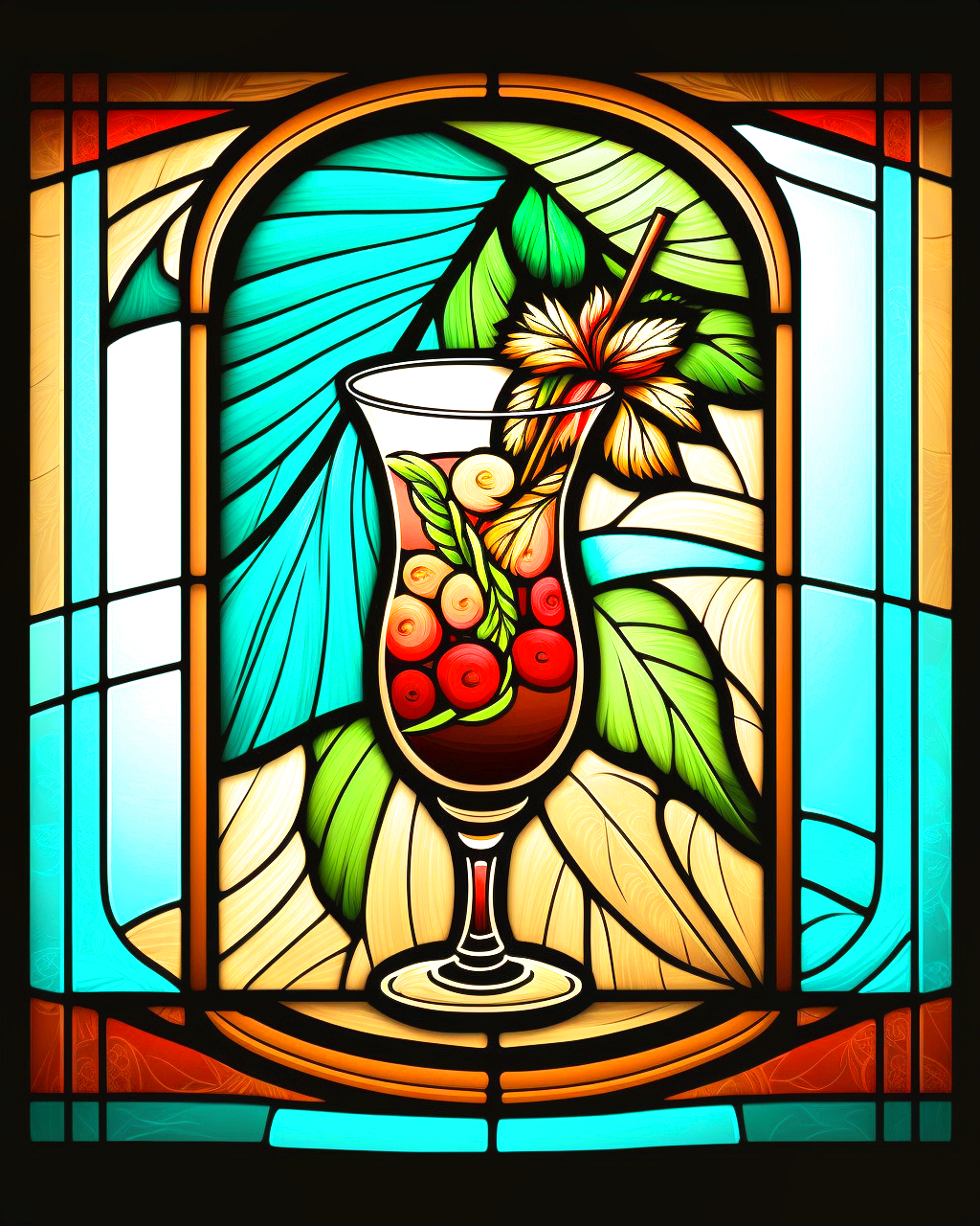 Abstract Drink Diamond Art Kit