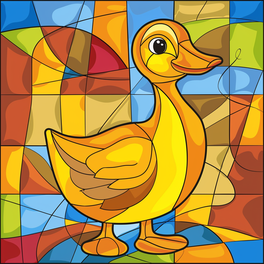 Abstract Duck Diamond Art Kit