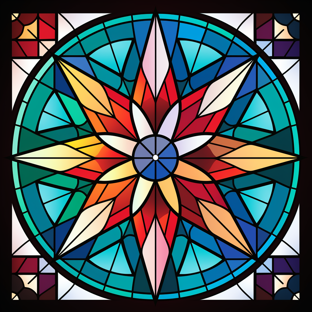 Abstract Eight Point Star Diamond Art Kit