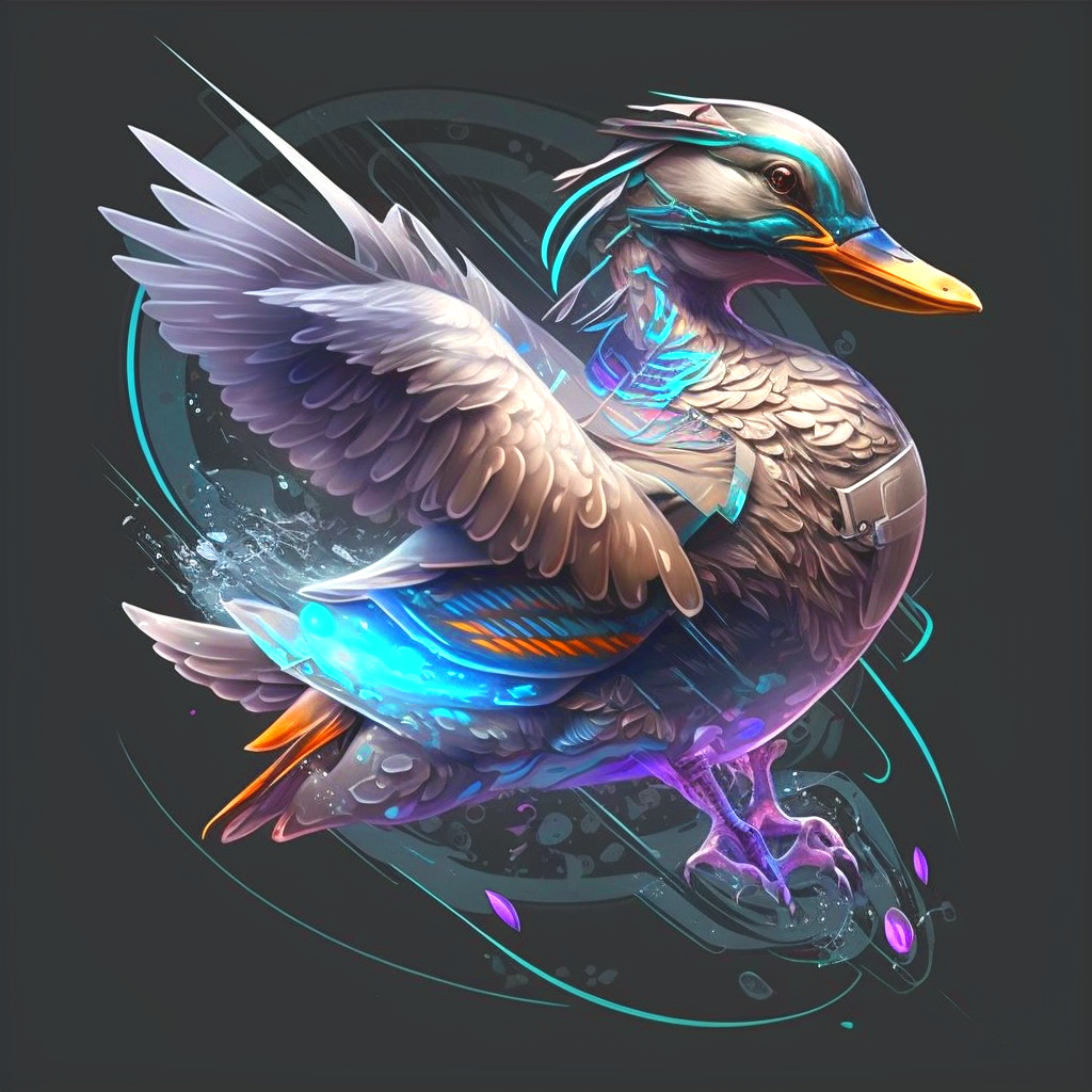 Abstract Electric Duck Diamond Art Kit