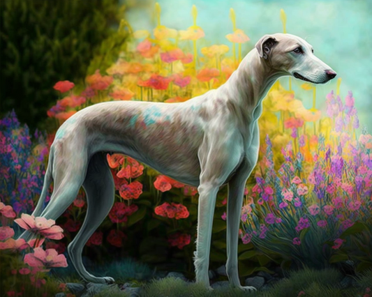 Abstract Greyhound Diamond Art Kit