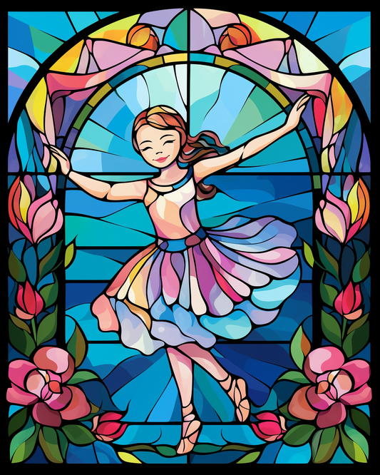 Abstract Happy Dancer Diamond Art Kit