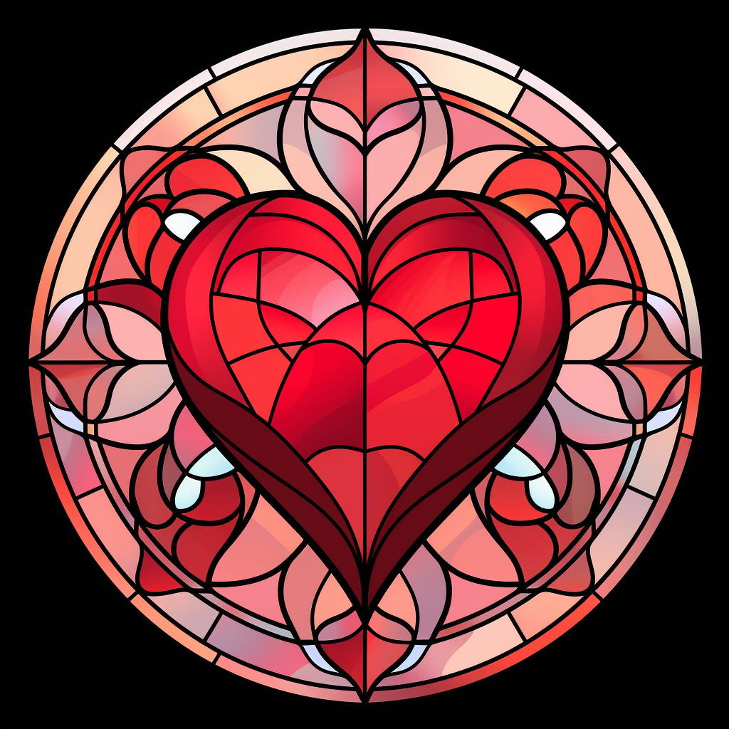 Abstract Heart Design Diamond Art Kit