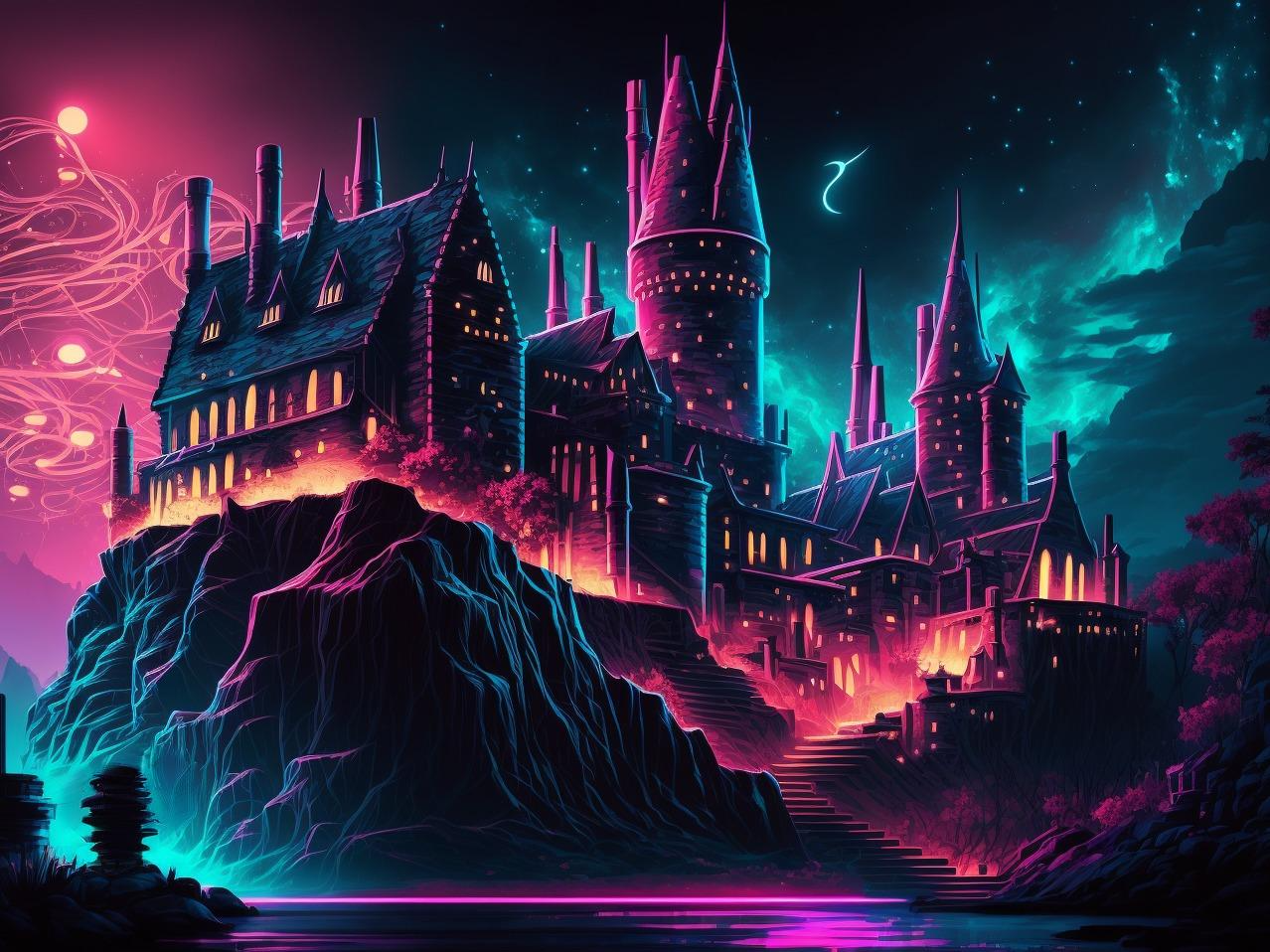 Abstract Hogwarts Diamond Art Kit