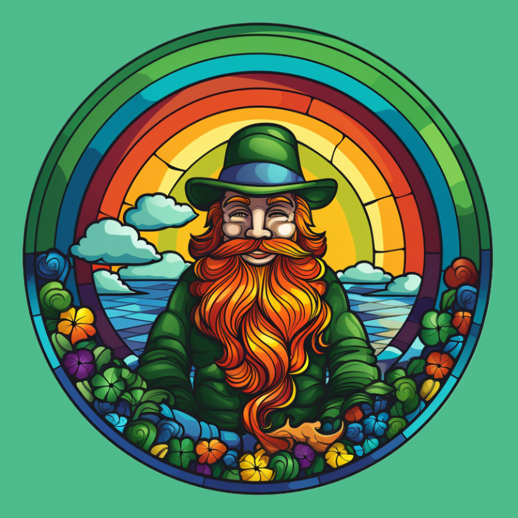 Abstract Irish Man Diamond Art Kit