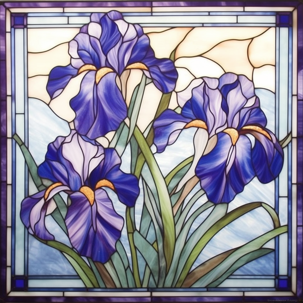 Abstract Iris Square Diamond Art Kit