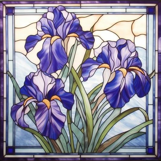 Abstract Iris Square Diamond Art Kit
